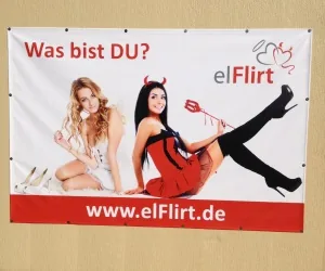 elFlirt-Plakat bei Leipzig